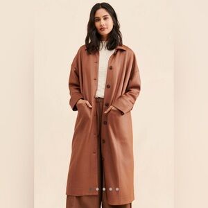 Free People | Carmen Vegan Suede Duster | Extra Small | Brown | NWOT
